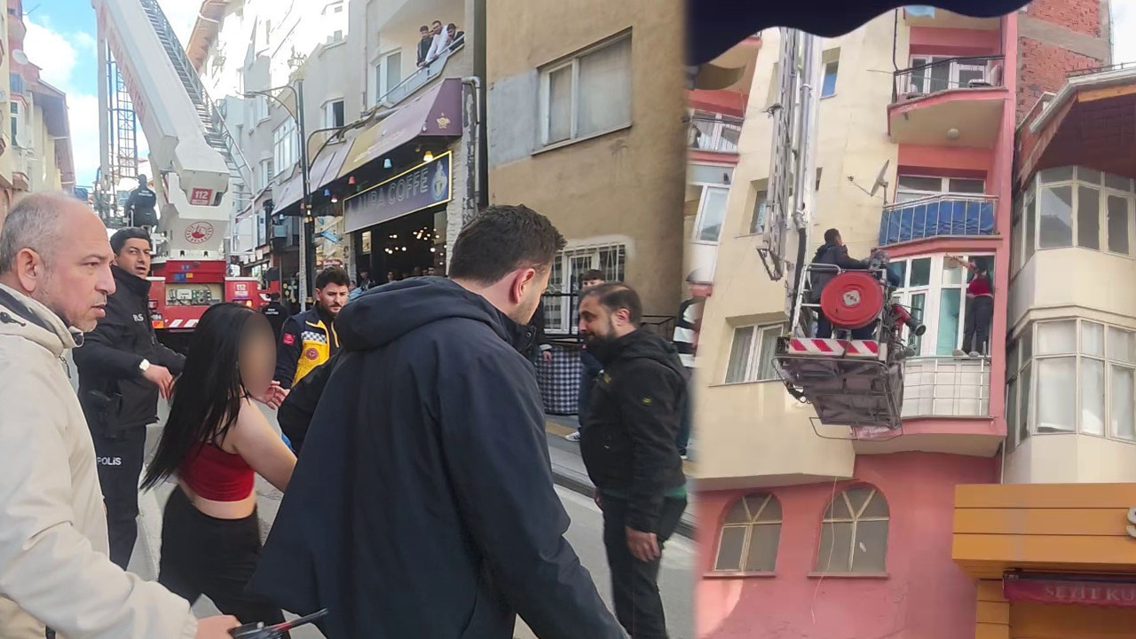 Alkol Etkisiyle Pencereden Atlamaya Çalışan Kadına Müdahale